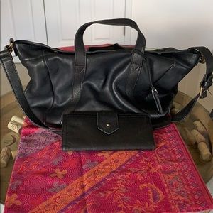 ✨Madewell Stockholm Satchel & Madewell Post Wallet